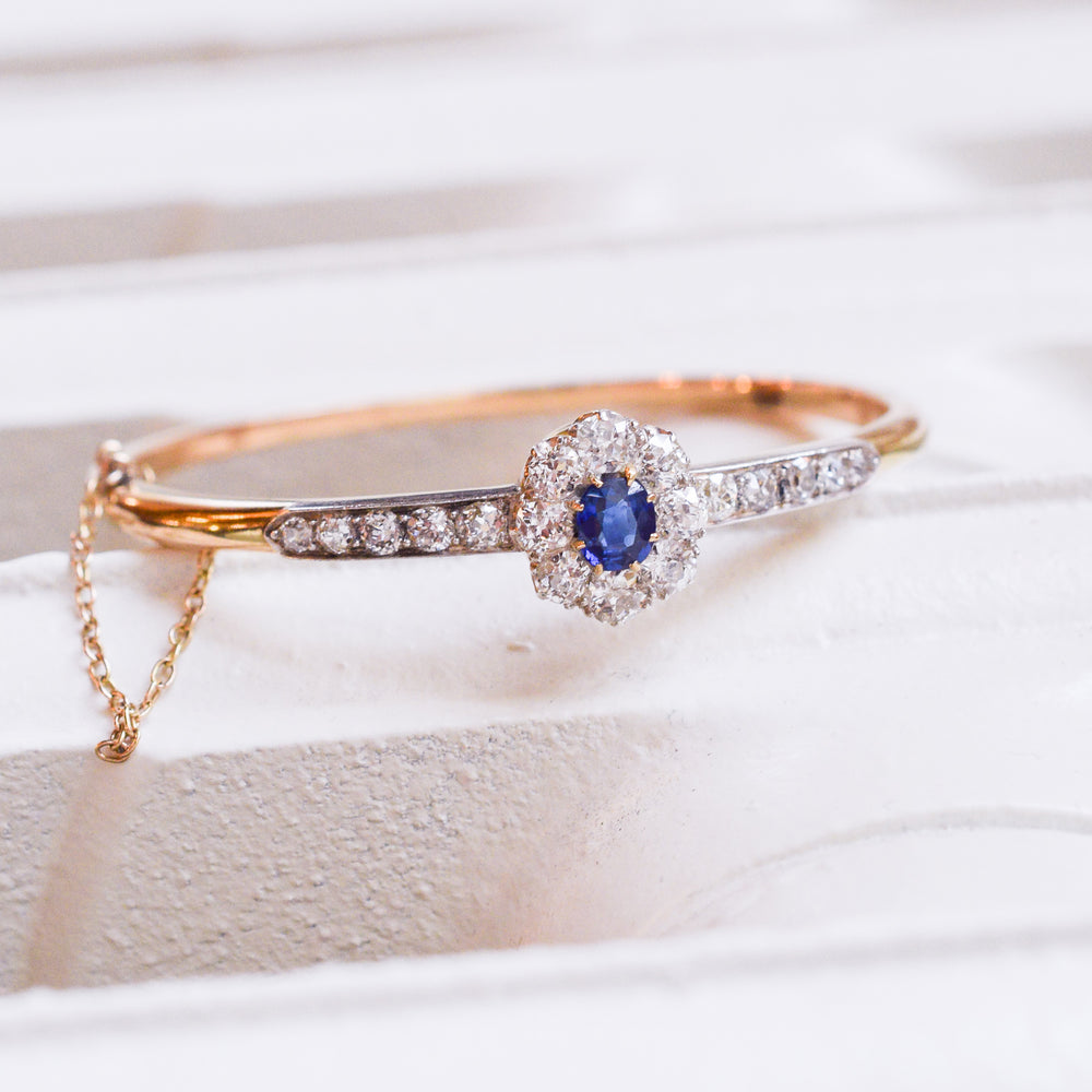 Victorian Sapphire & Diamond Bangle