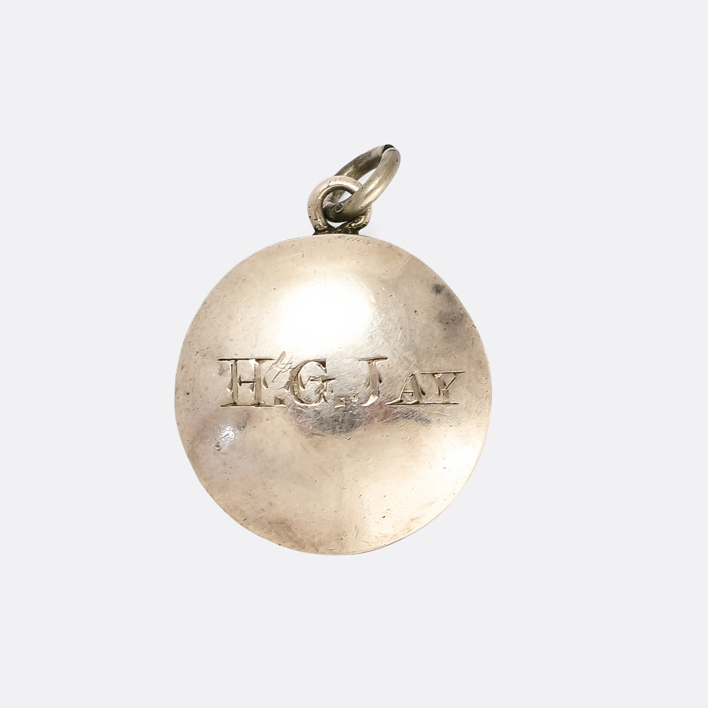 18th Century Rock Crystal Memorial Pendant