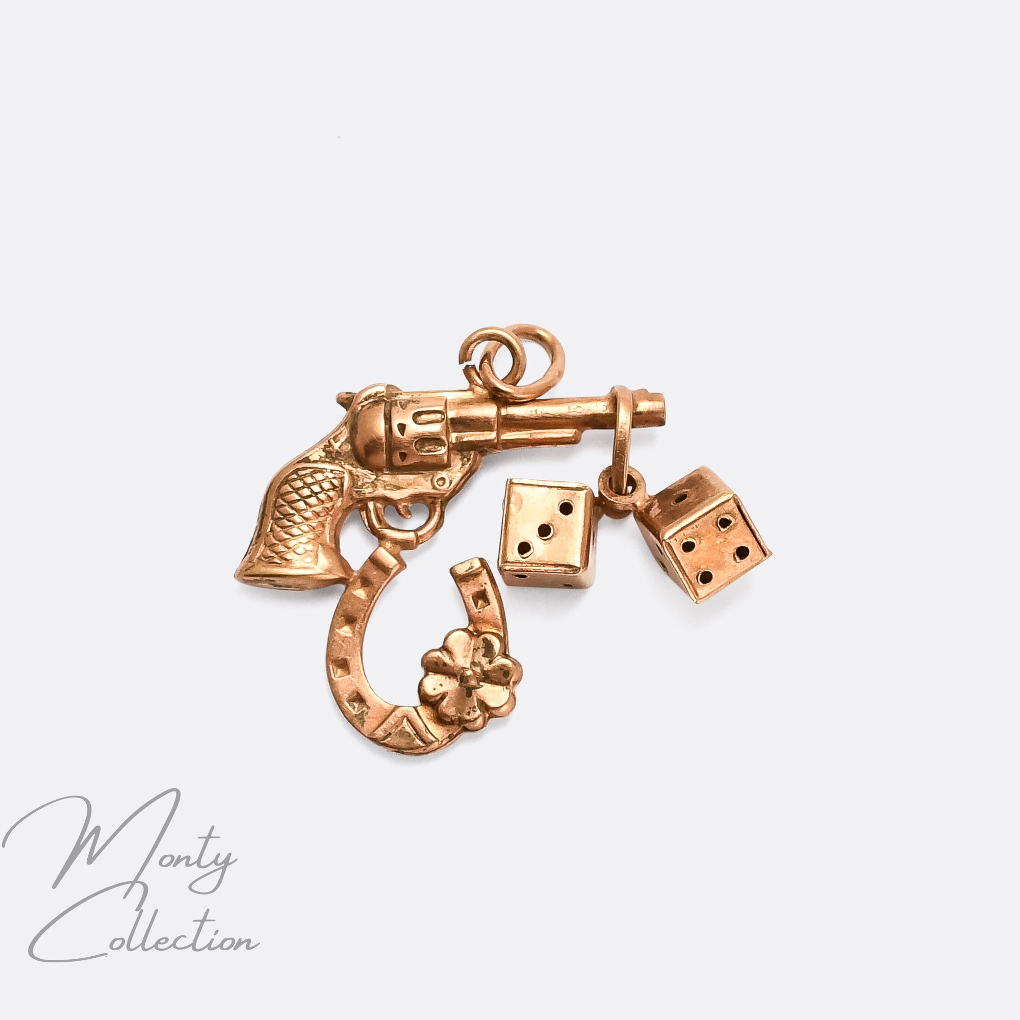1950s Rose Gold Russian Roulette Charm – Butter Lane Antiques
