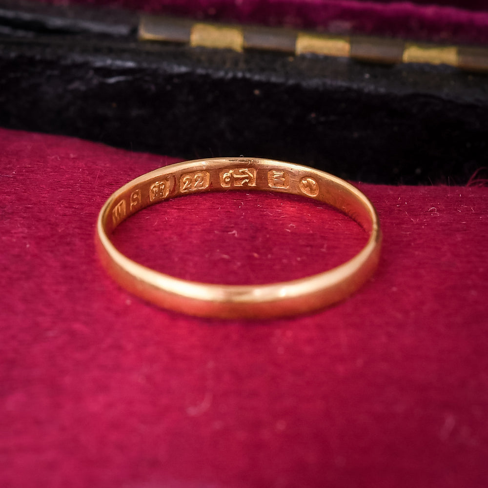 Mid-Victorian 22k Gold Wedding Band