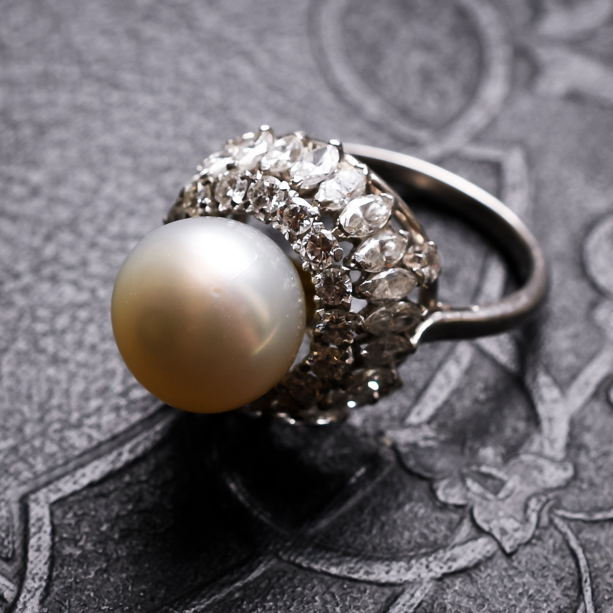 Buy Retro Era Diamond Cocktail Ring, White Gold Diamond Ring, Diamond  Anniversary Ring, Right Hand Ring, Birthday Gift, Diamond Jewelry A16525  Online in India - Etsy
