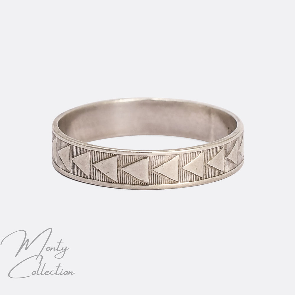 Art Deco Many Triangles Ring