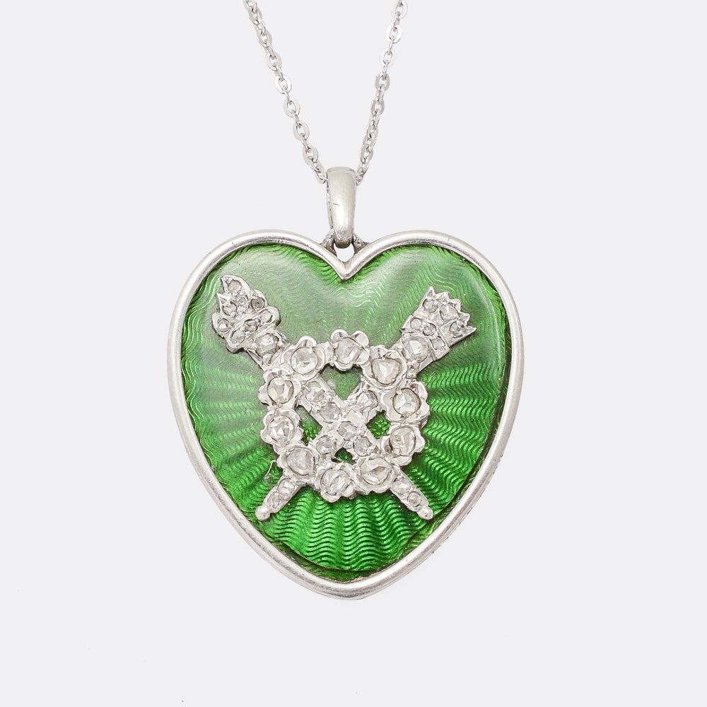 Edwardian Cartier Heart Pendant