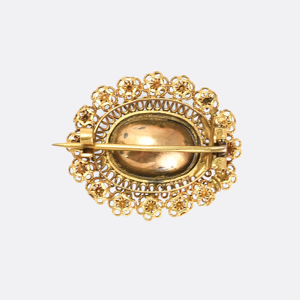 Georgian Recency Imperial Topaz Brooch