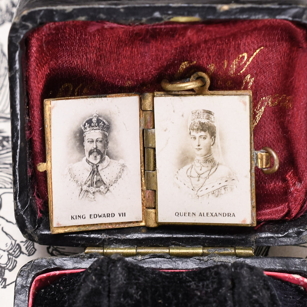 Edwardian King Edward VII Coronation Photobook Charm