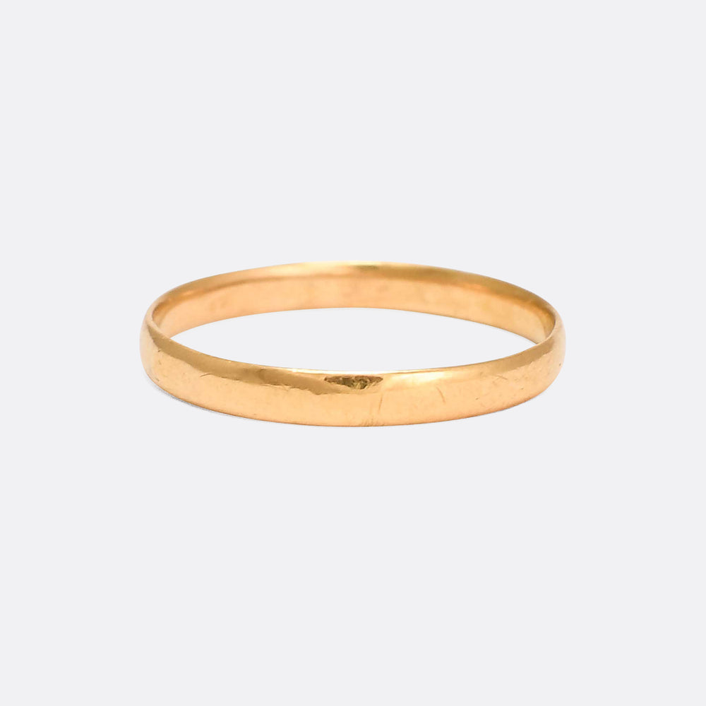 Mid-Victorian 22k Gold Wedding Band