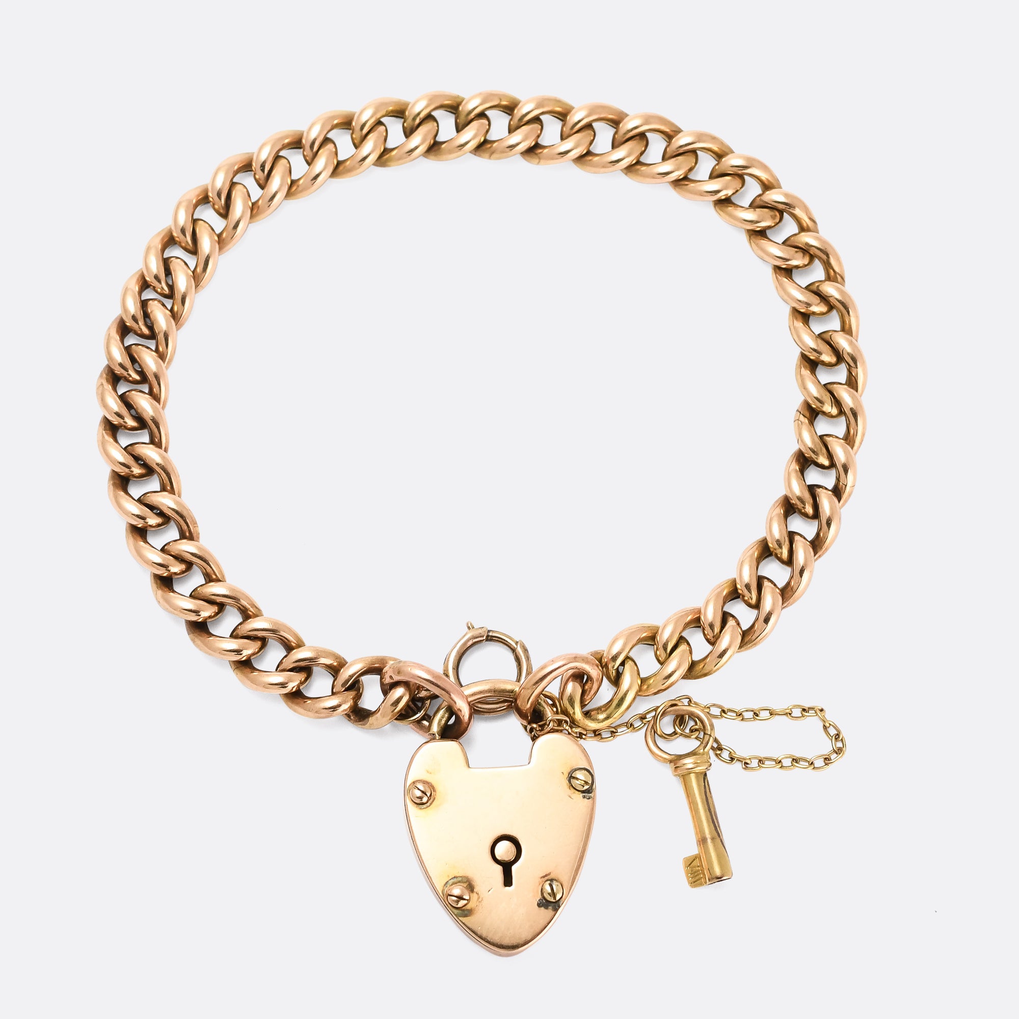 Engraved Axis T Lock Bracelet- Gold Vermeil - Oak & Luna