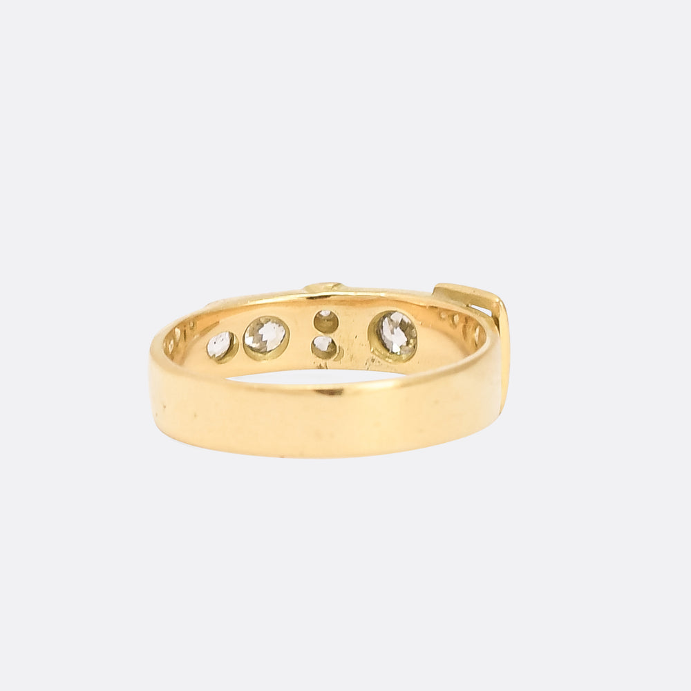 Victorian OMC Diamond Buckle Ring