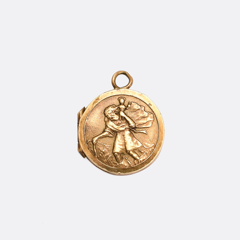 Vintage St. Christopher Locket