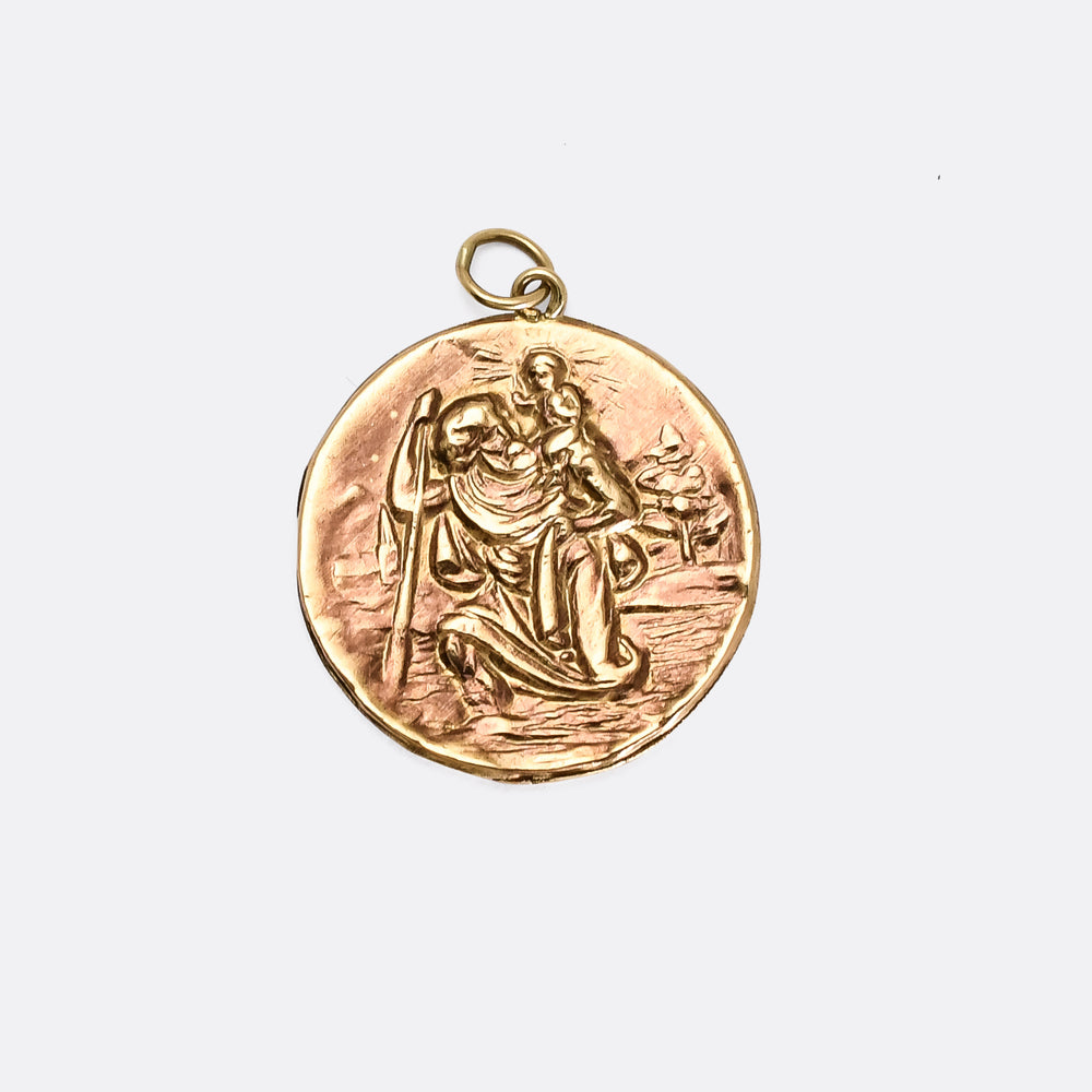 Vintage St Christopher Pendant